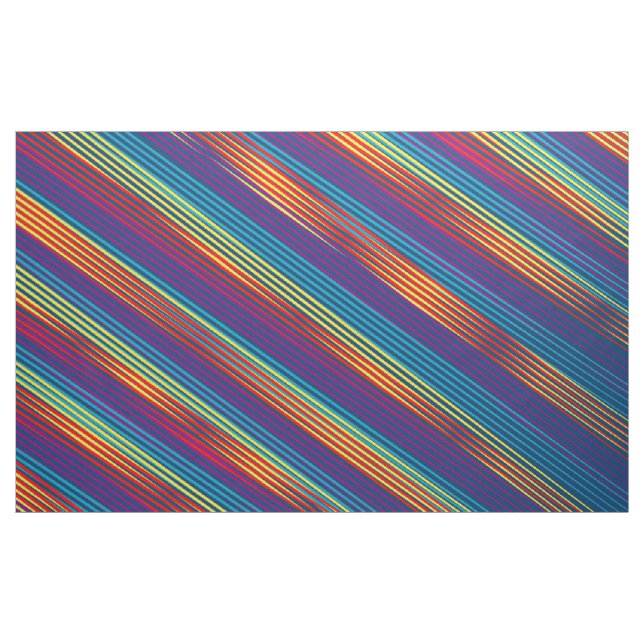 Colourful strips pattern fabric (Yard)