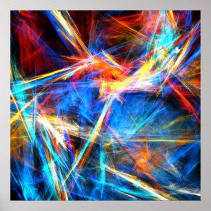 Colourful strokes - Poster