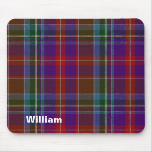 Colourful Stuart Family Tartan Plaid Mouse Pad