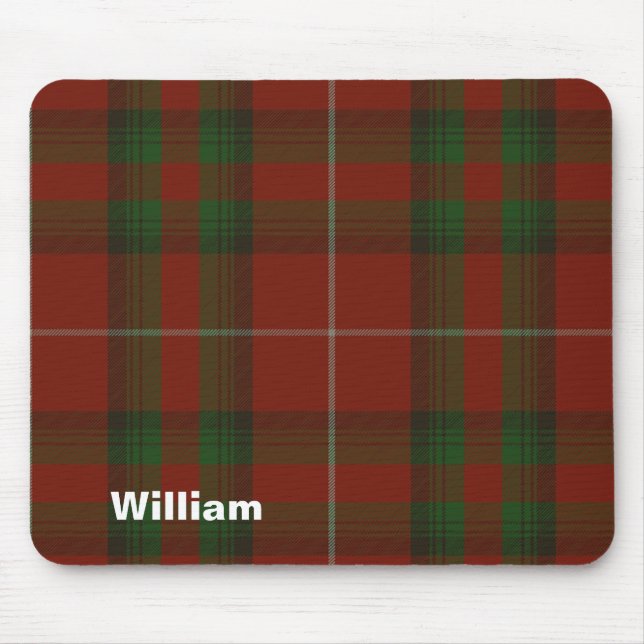 Colourful Stuart of Brute Tartan Plaid Mouse Pad (Front)