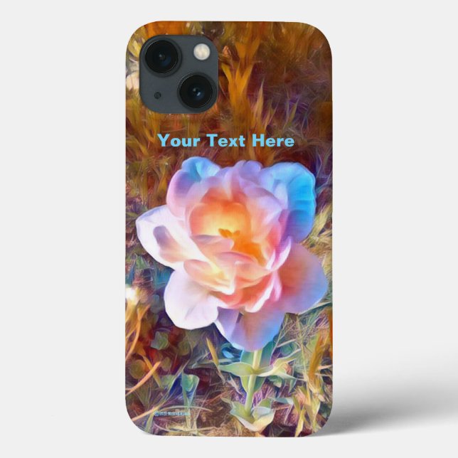 Colourful Stylised Flower Acrylic Print Case-Mate iPhone Case (Back)