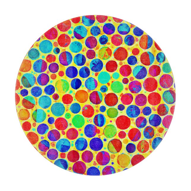 Colourful Stylish and Chic Pattern Cutting Board (Front)