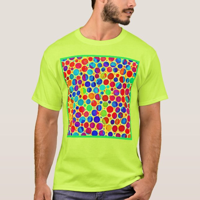 Colourful Stylish and Chic Pattern T-Shirt (Front)