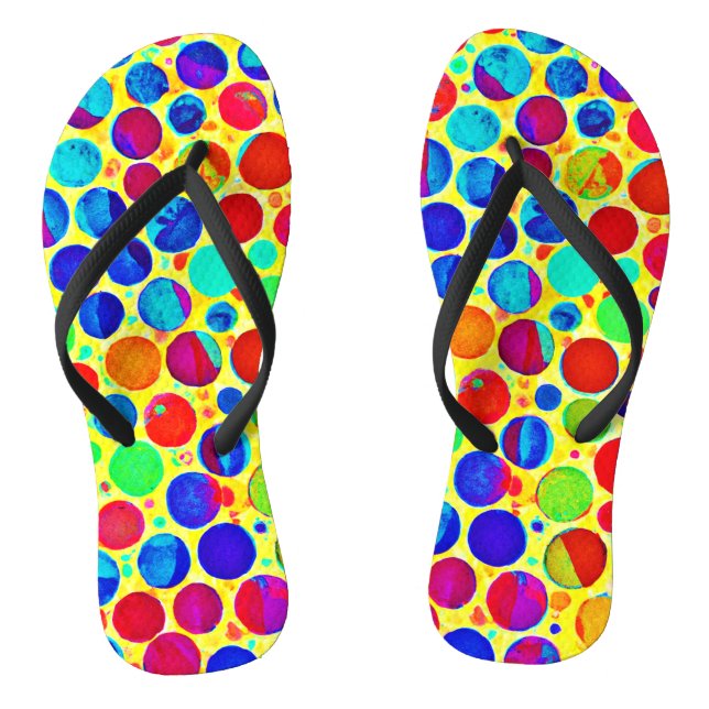 Colourful Stylish and Chic Pattern Thongs (Footbed)