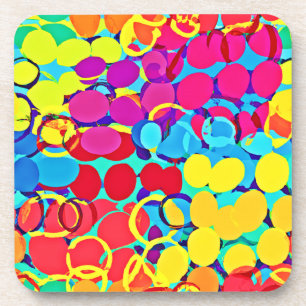 Colourful Stylish and Chic Spectrum Pattern Coaster