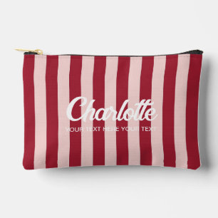 Colourful Stylish Bright Colour Minimalist Stripes Accessory Pouch