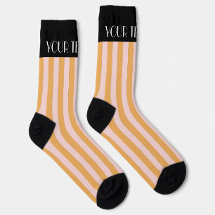 Colourful Stylish Bright Colour Minimalist Stripes Socks