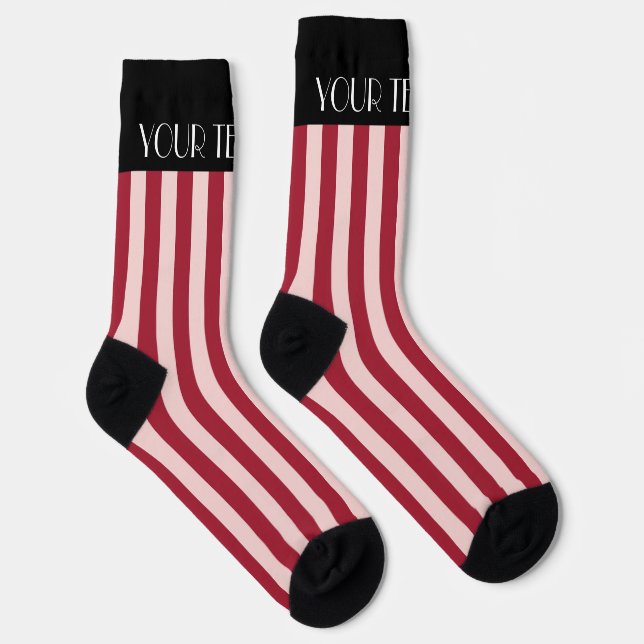 Colourful Stylish Bright Colour Minimalist Stripes Socks (Right)