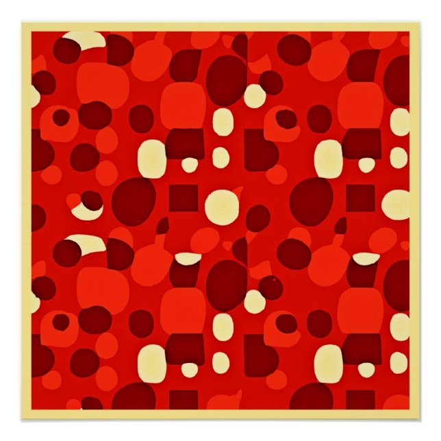 Colourful Stylish Diverse Elegance Pattern Poster (Front)