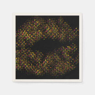 Colourful Stylish Lips Napkin