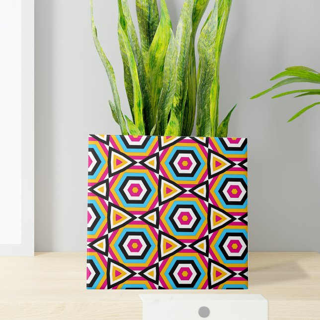 Colourful Stylish Modern Mosaic Geometric Pattern Ceramic Tile (Creator Uploaded)