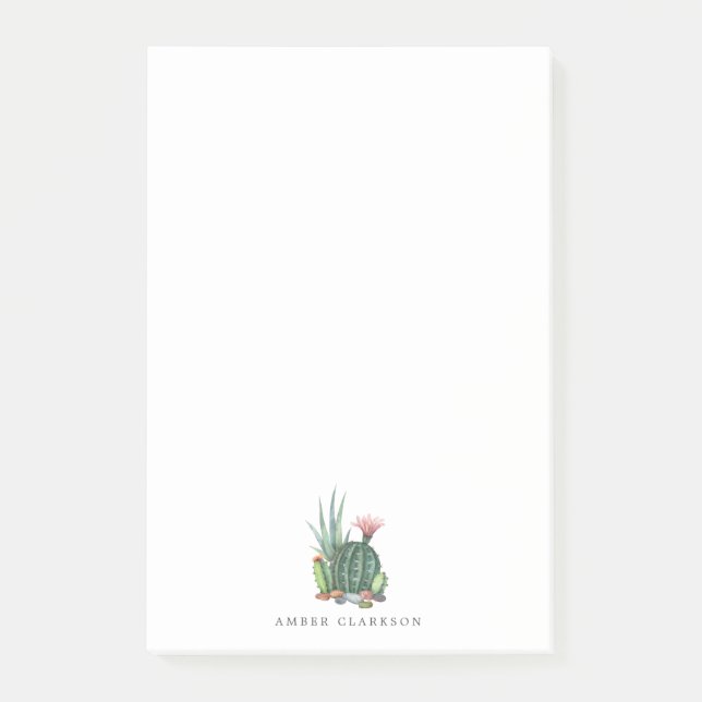 Colourful Succulent Bloom | Tall Post-it Notes (Front)