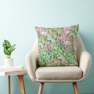 Colourful Succulent Cushion
