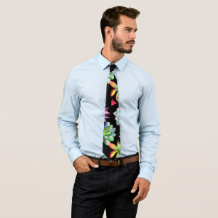 Colourful Succulents Tie