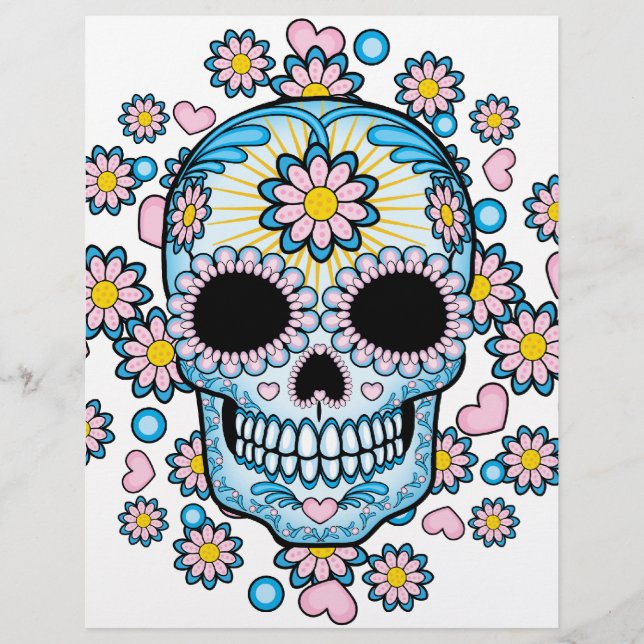 Colourful Sugar Skull (Front)