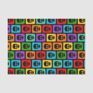  Colourful Sugar Skull Halloween Party Gift  Tissu Tissue Paper