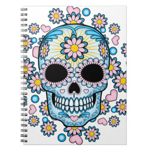 Colourful Sugar Skull Notebook