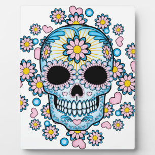 Colourful Sugar Skull Plaque
