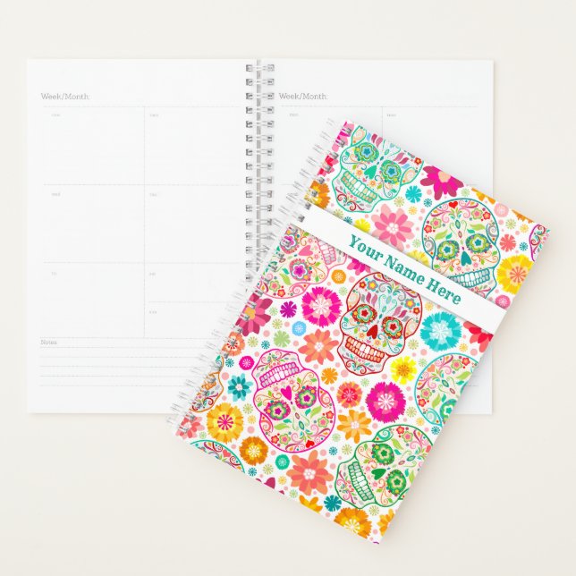 Colourful Sugar Skulls Fiesta Planner (Display)