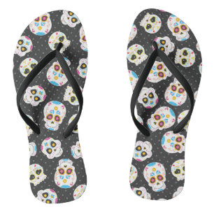 Colourful Sugar Skulls & Polka Dots Thongs