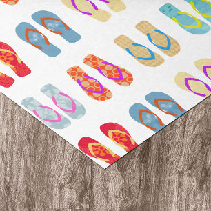 Colourful Summer Beach Party Flip Flops Gift Tissu Tissue Paper