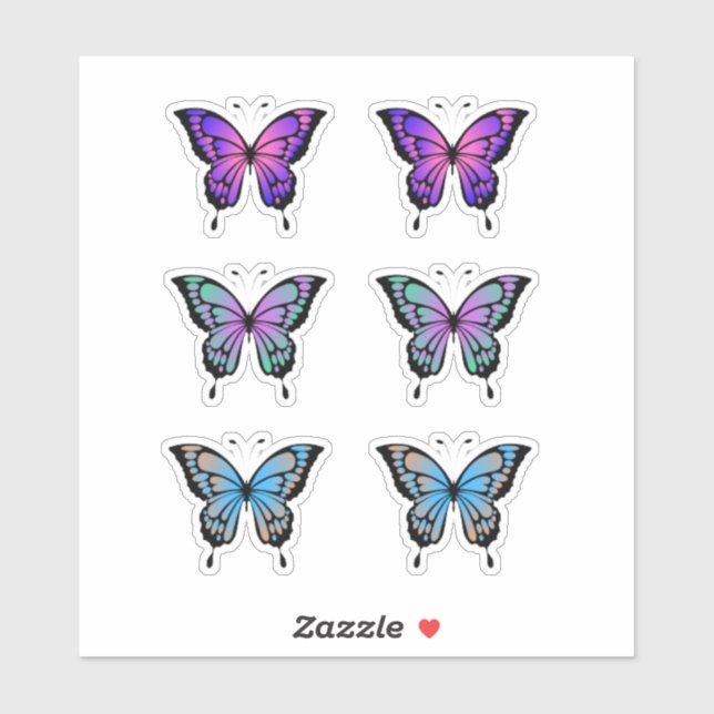 Colourful Summer Butterfly Pack  (Sheet)