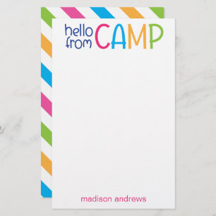 Colourful Summer Camp Personalised Stationery