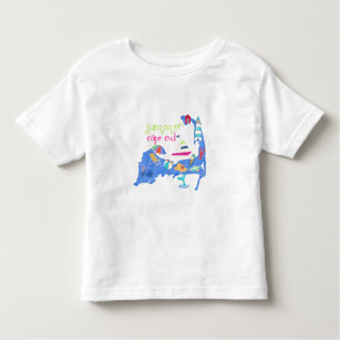 Colourful Summer Cape Cod Map Toddler T-Shirt