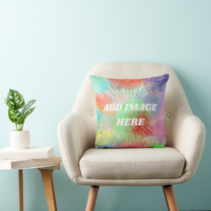 Colourful Summer Clouds Watercolor For Mum Grandm Cushion
