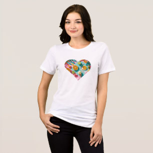 Colourful Summer Design – Bright Citrus Elements Tri-Blend Shirt