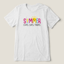 Colourful Summer Dips Sips Trips with Drink and Su