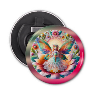 Colourful Summer Fairy Two Flower And Ice-Cream Bottle Opener