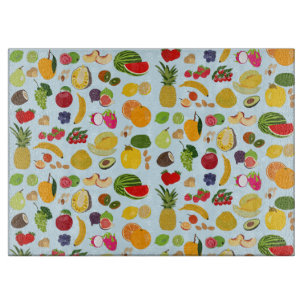 Colourful Summer Fruit Pattern Cutting Board