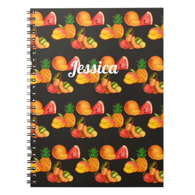 Colourful Summer Fruit Salad Notebook (Front)