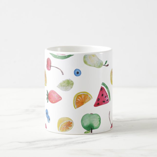 colourful summer fruits coffee mug (Center)