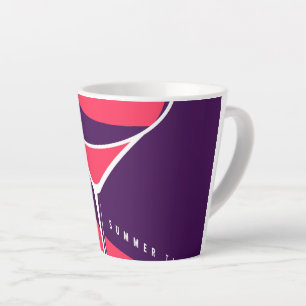 Colourful summer lay out latte mug