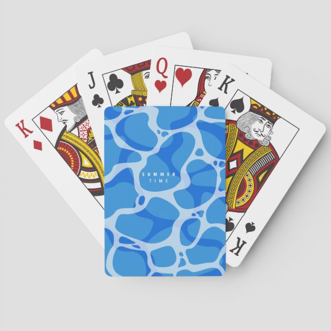 Colourful summer lay out playing cards (Back)