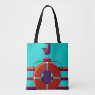 Colourful summer lay out tote bag