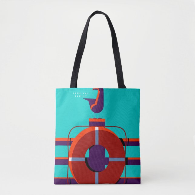 Colourful summer lay out tote bag (Front)