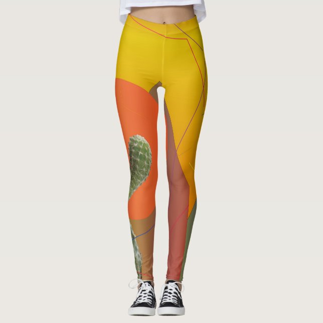 Colourful Summer mood custom  Leggings (Front)