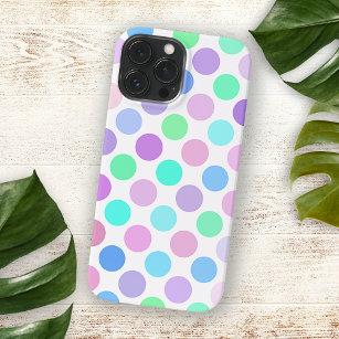 Colourful Summer Pastel Polka Dots Art Pattern iPhone 13 Pro Max Case