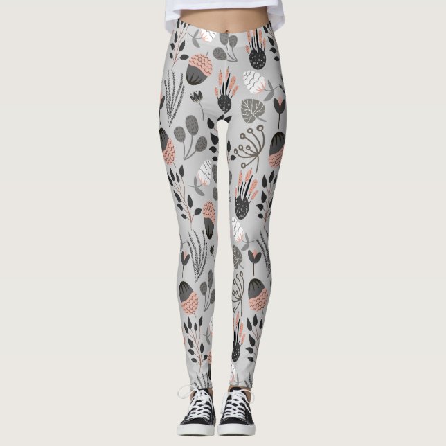 Colourful Summer Pattern Leggings (Front)