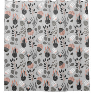 Colourful Summer Pattern Shower Curtain