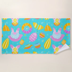 🌊 Colourful Summer Pool Float Paradise ☀️ Beach Towel