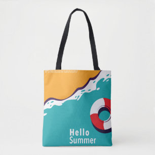 Colourful summer tote bag