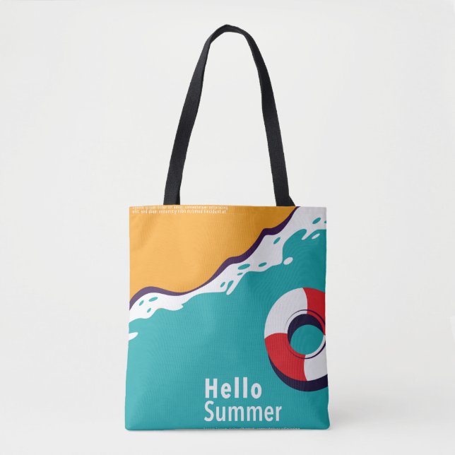 Colourful summer tote bag (Front)
