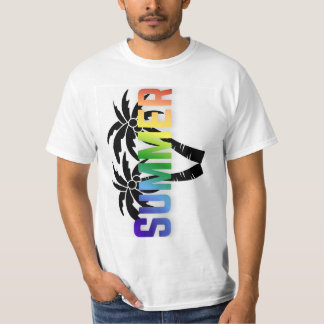Colourful Summer vibe t-shirt | vertical Typograph