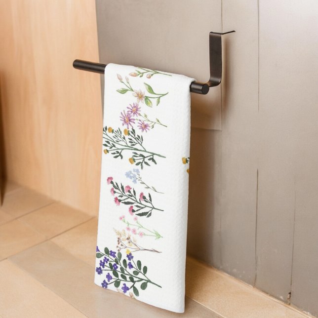 Colourful Summer Wildflower Pattern Tea Towel (Creator Uploaded)