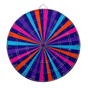 Colourful Sun Burst Spinning Wheel Design Dartboard