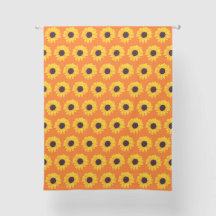 Colourful Sunflowers Orange Yellow Black iPad Case